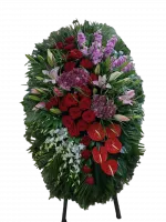 Венок из живых цветов № 13 ВЖ-016