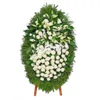 Элитный живой венок 36 ЭЛ-093
