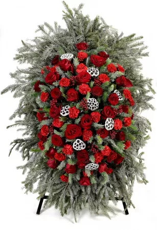 Элитный живой венок 1 ЭЛ-064 №1