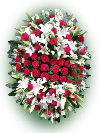Элитный живой венок 27 ЭЛ-083 №1