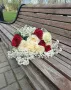 Букет № 4 Эквадорские розы с гипсофилой