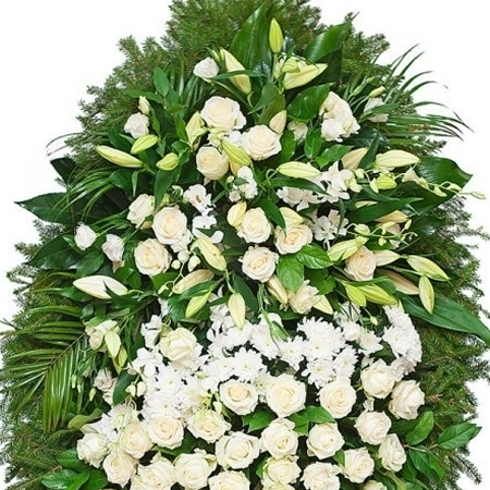 Элитный живой венок 36 ЭЛ-093